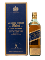 Johnnie Walker Oldest, 1990's predecessor to Blue Label with box