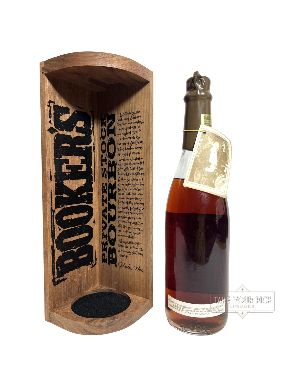 Booker's Brown Wax 6-Year (C-I-27-82) 1982 125.2 Proof 750ml with box