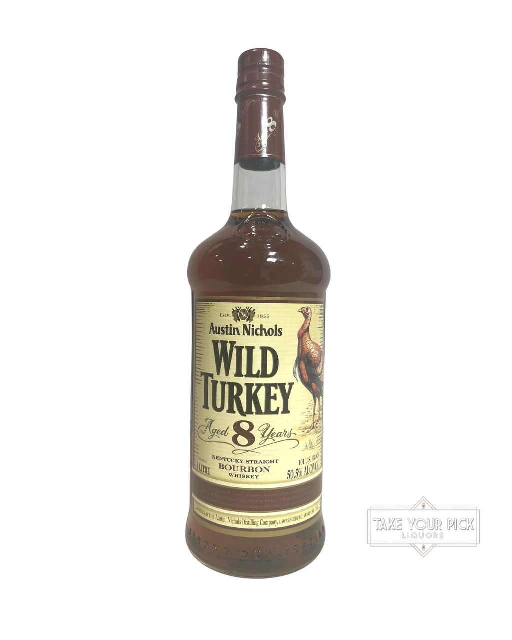 Wild Turkey 8-Year 101 Proof Liter (Early 2000's)