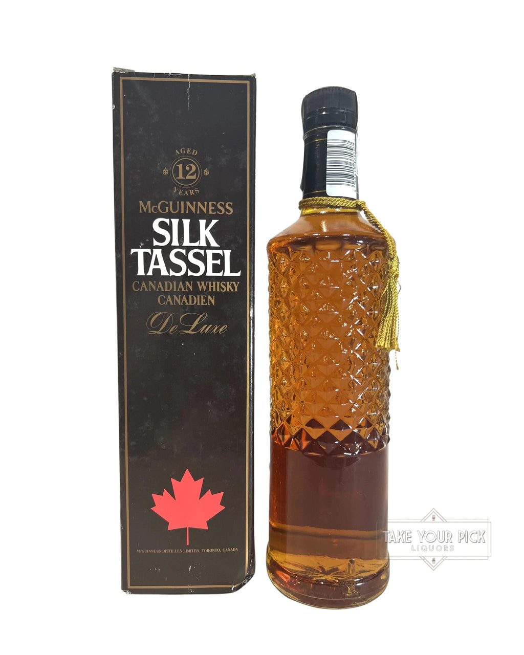 McGuinness Silk Tassel Canadian Whisky 80 Proof 1970's 750ml
