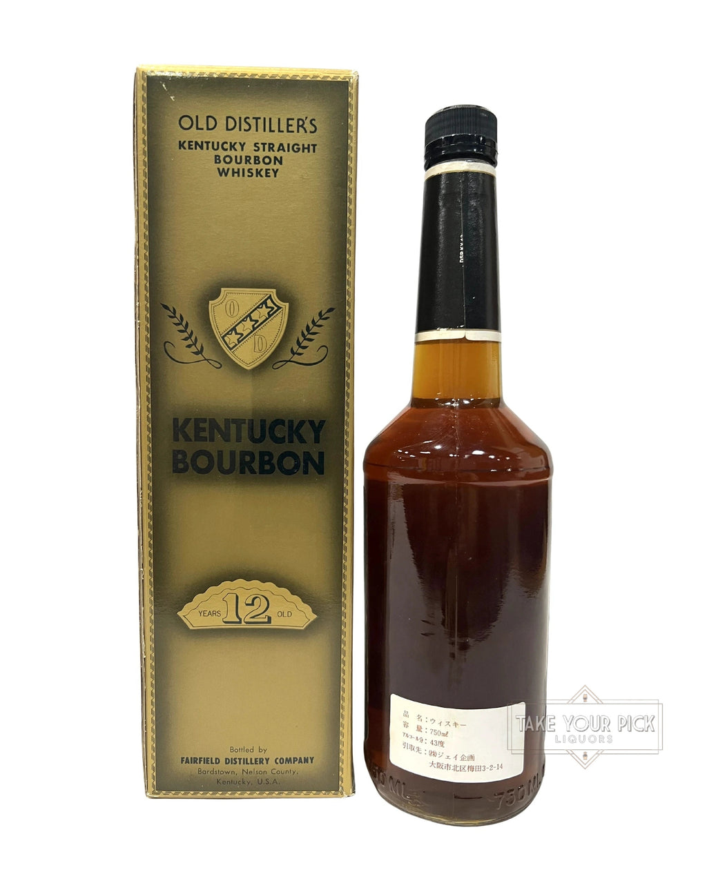 Old Distiller's 12-Year KBD/Willett 86 Proof (1993) 750ml with box