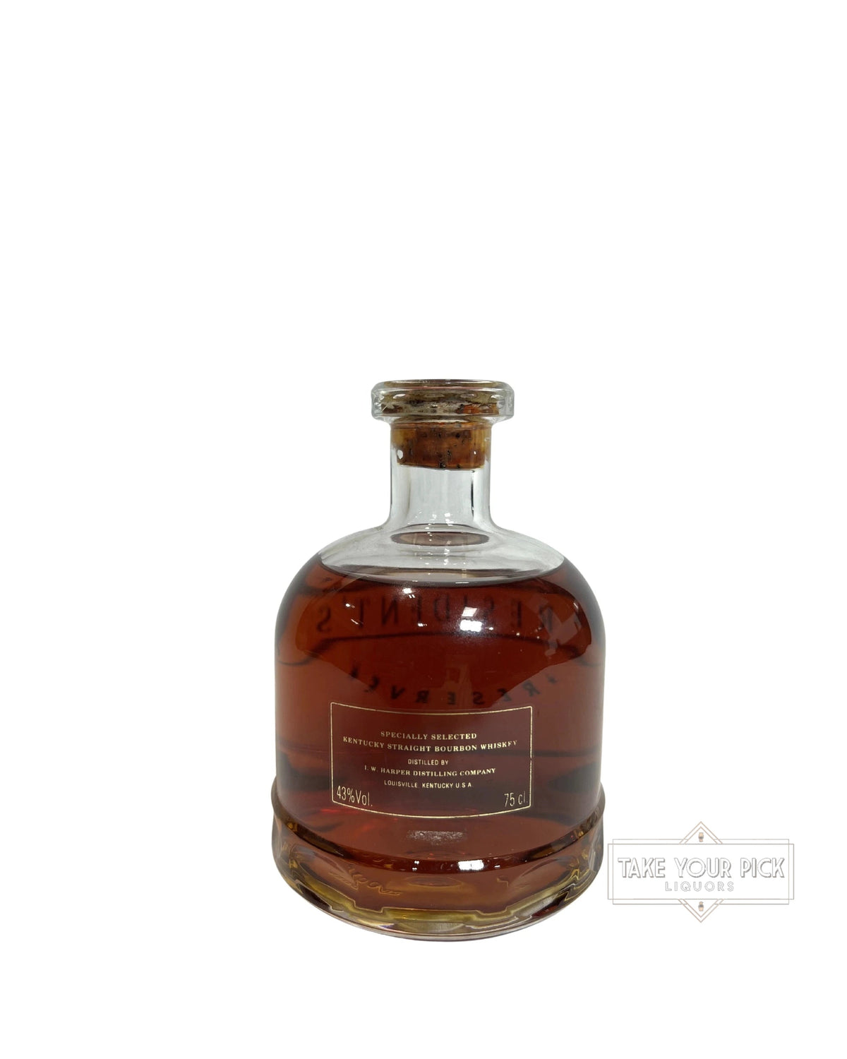 I.W. Harper President's Reserve (Bernheim / Stitzel Weller) 1990's 86 Proof 750ml