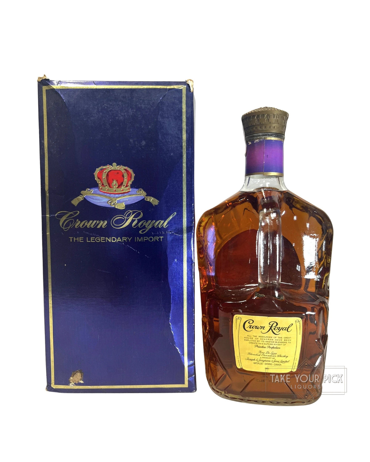 Crown Royal (1979) 80 Proof 1.75 Liter
