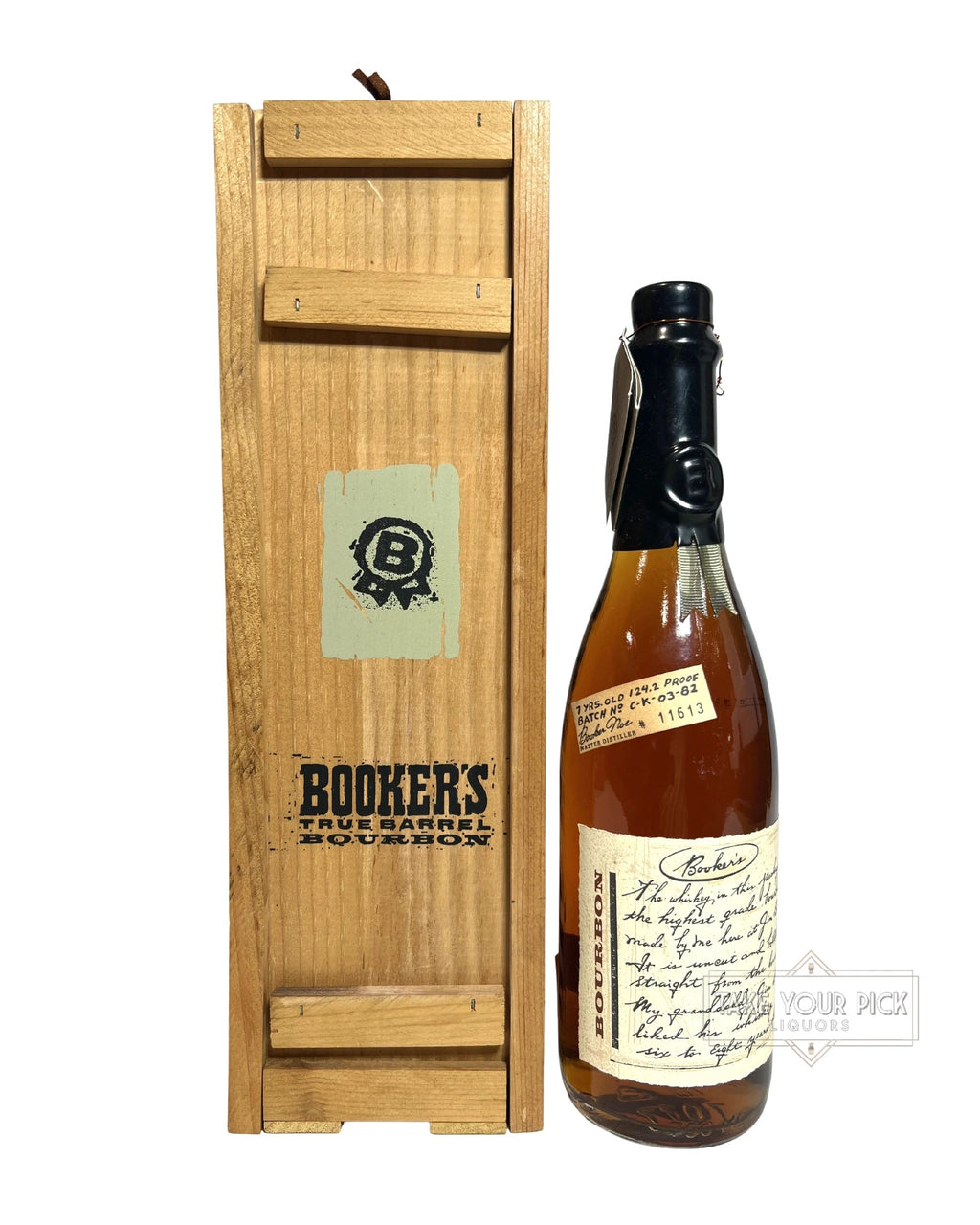 Booker's Black Wax 7-Year (C-K-03-82) 1982 124.2 Proof 750ml with box