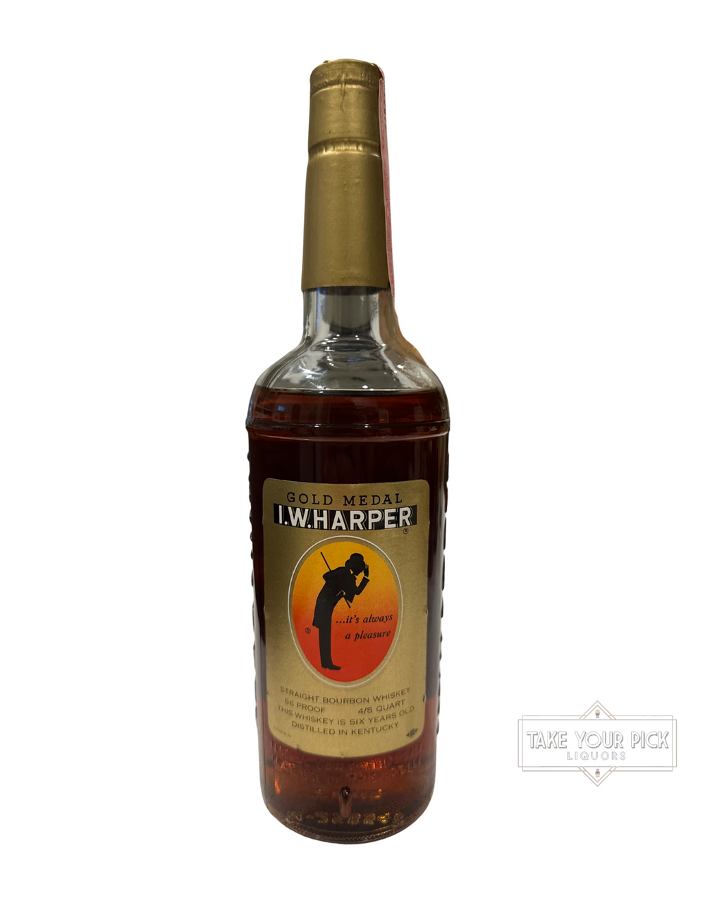 1961 I.W. Harper 6 Year Kentucky Straight Bourbon Whiskey 86 Proof 4/5 Quart