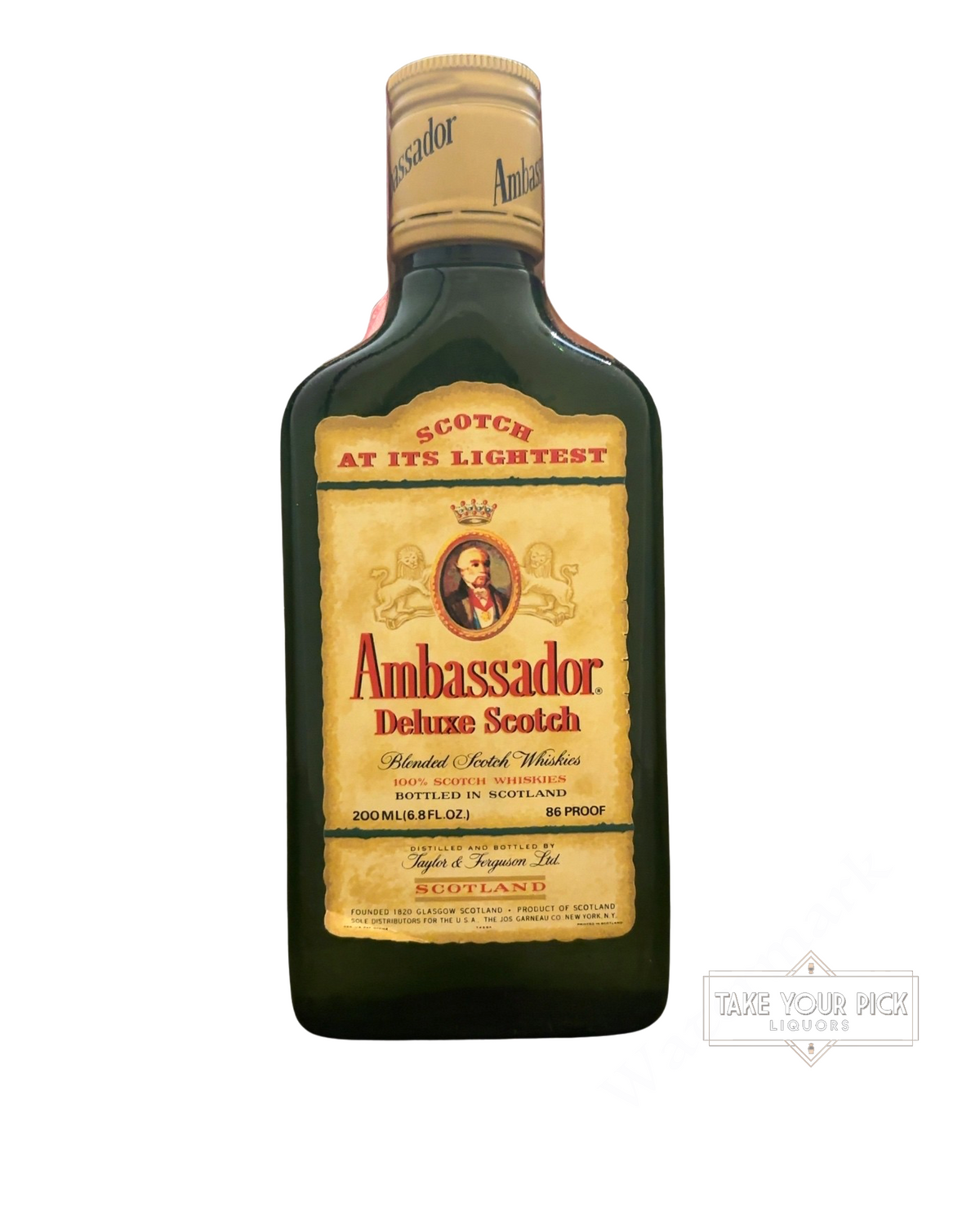 1961 Taylor & Ferguson Ltd. Ambassador Deluxe Scotch 86 Proof