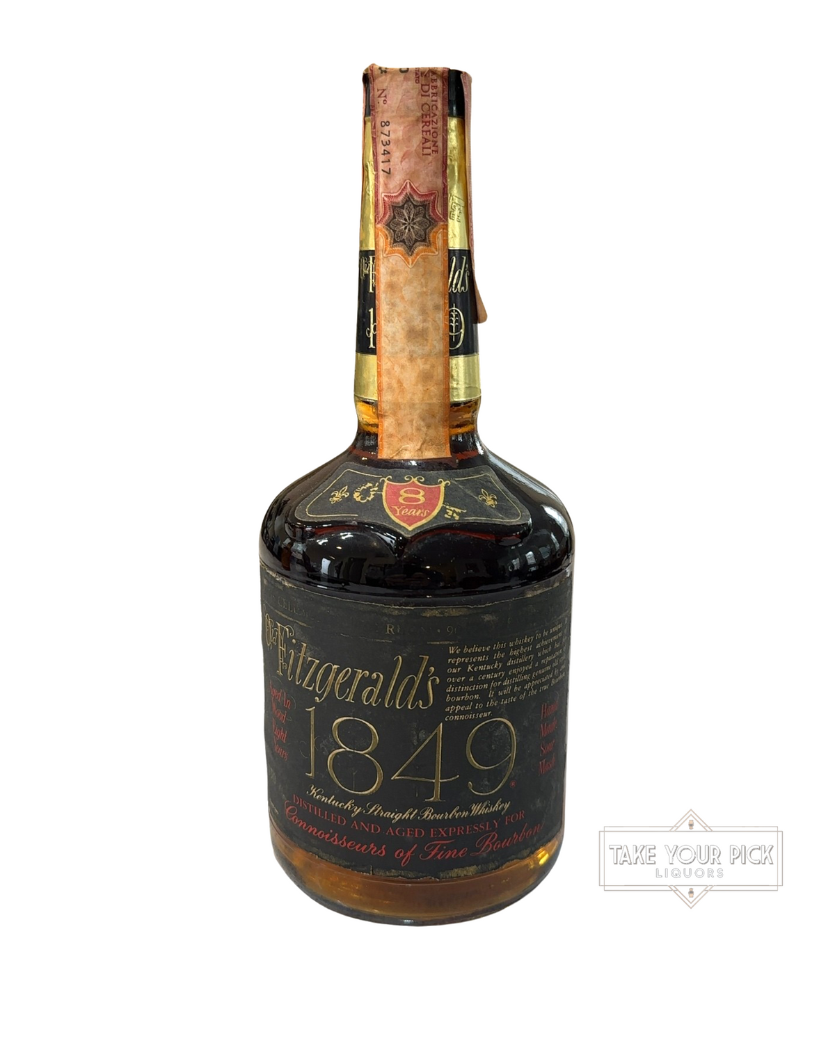 1979 Fitzgerald's 1849 Kentucky Straight Bourbon Whiskey 90 Proof 750ml