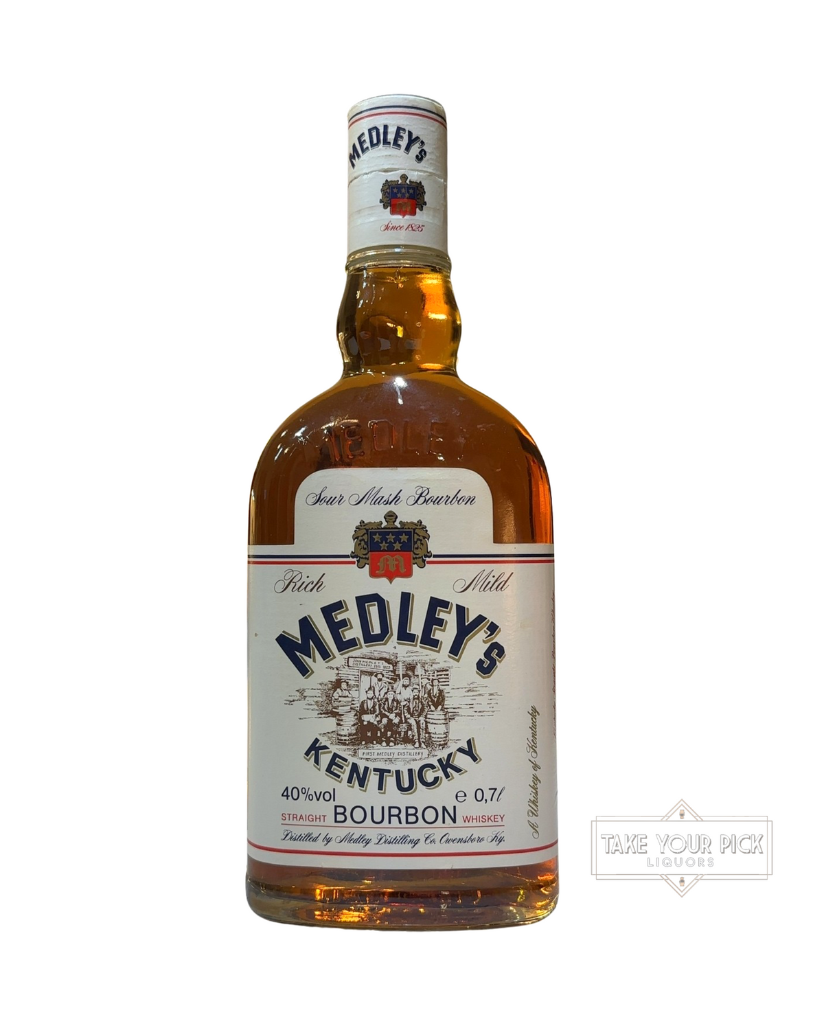 1980 Medley Distilling Co. Medley's Kentucky Straight Bourbon Whiskey 80 Proof 700ml