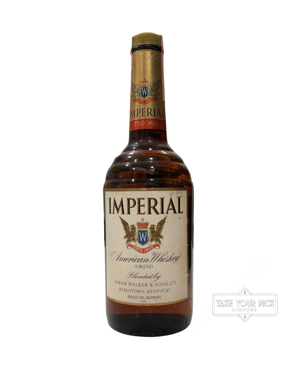 1988 Hiram Walker & Sons Co. Imperial American Whiskey 80 Proof 750ml