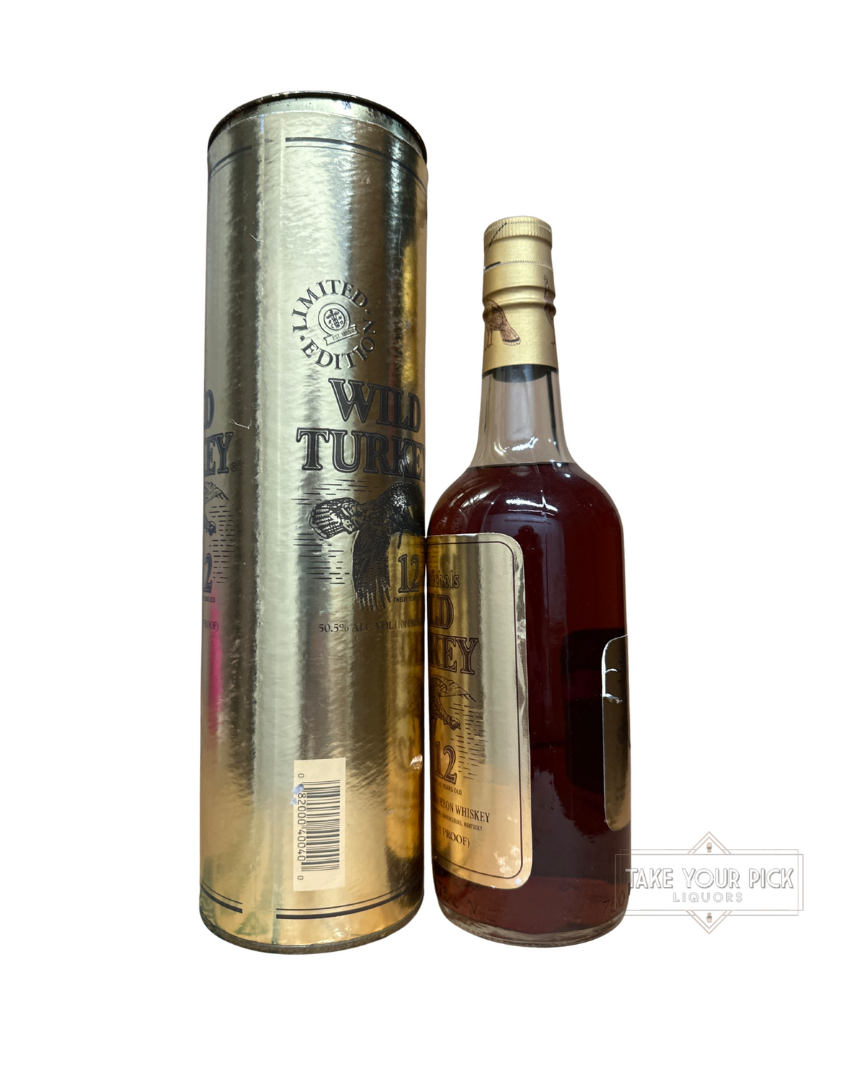 1992 Wild Turkey Gold Foil Austin Nichols 12 Year Old 101 Proof 750ml