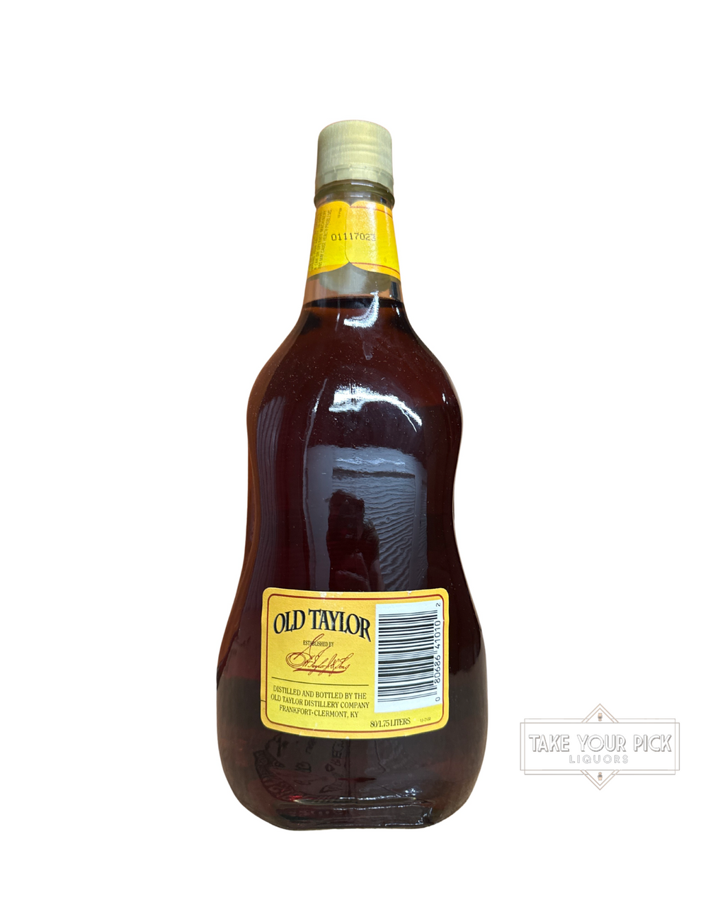 1996 The Old Taylor Distillery Company Old Taylor Kentucky Straight Bourbon Whiskey 80 Proof 1.75 Liter