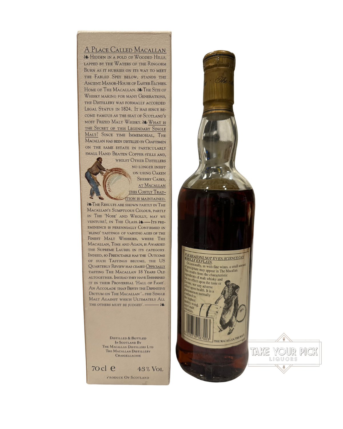 1997 The Macallan Single Highland Malt Scotch Whisky 18 Years Old 86 Proof 700ml
