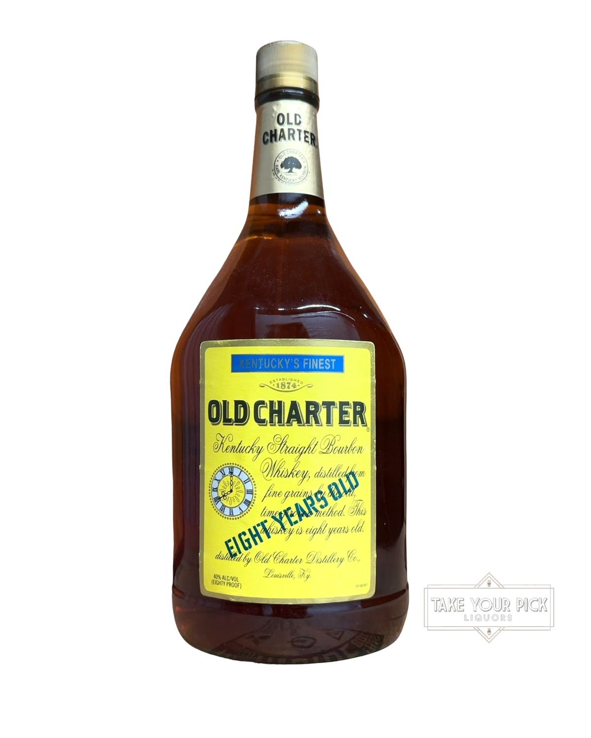 1999 Old Charter Distillery Co. Old Charter Kentucky Straight Bourbon Whiskey 80 Proof 1.75 Liter