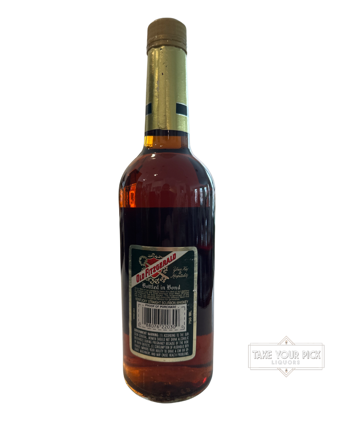 2003 Old Fitzgerald Distillery Bottled In Bond Kentucky Straight Bourbon Whiskey 100 Proof