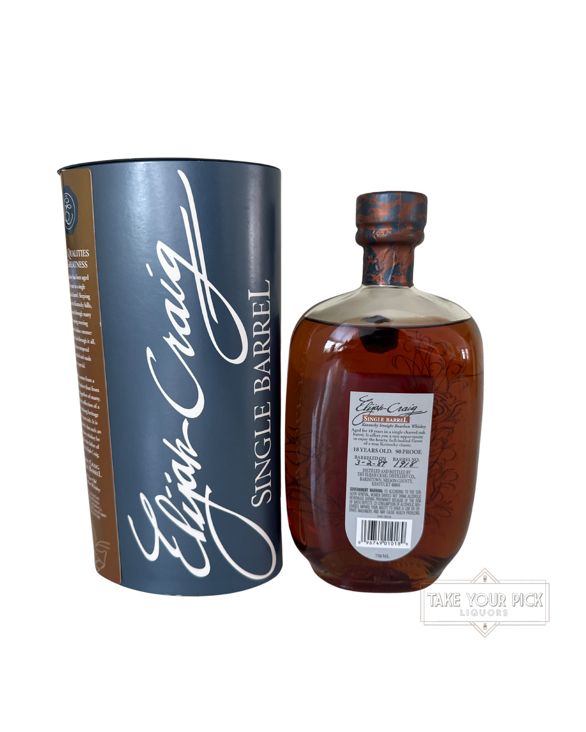 2007 Elijah Craig Single Barrel 90 Proof 750ml