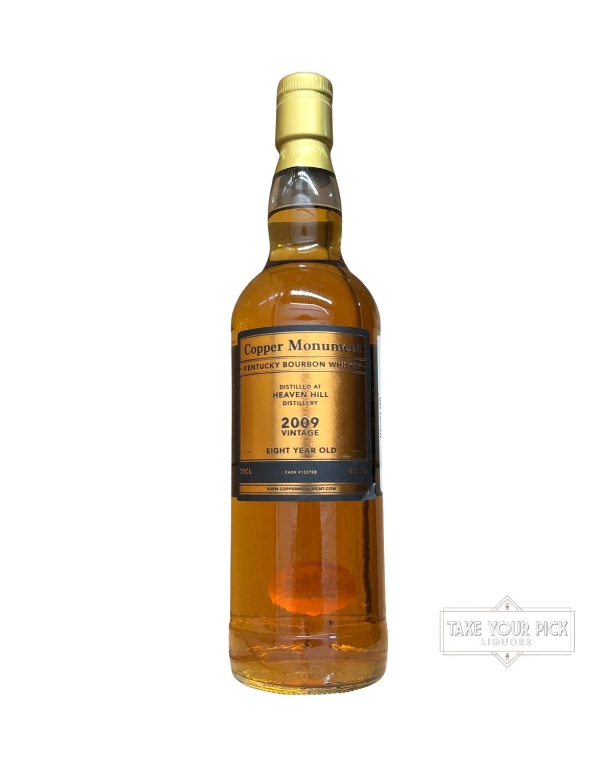 2009 Heaven Hill Distillery Copper Monument Kentucky Bourbon Whiskey 126 Proof 700ml