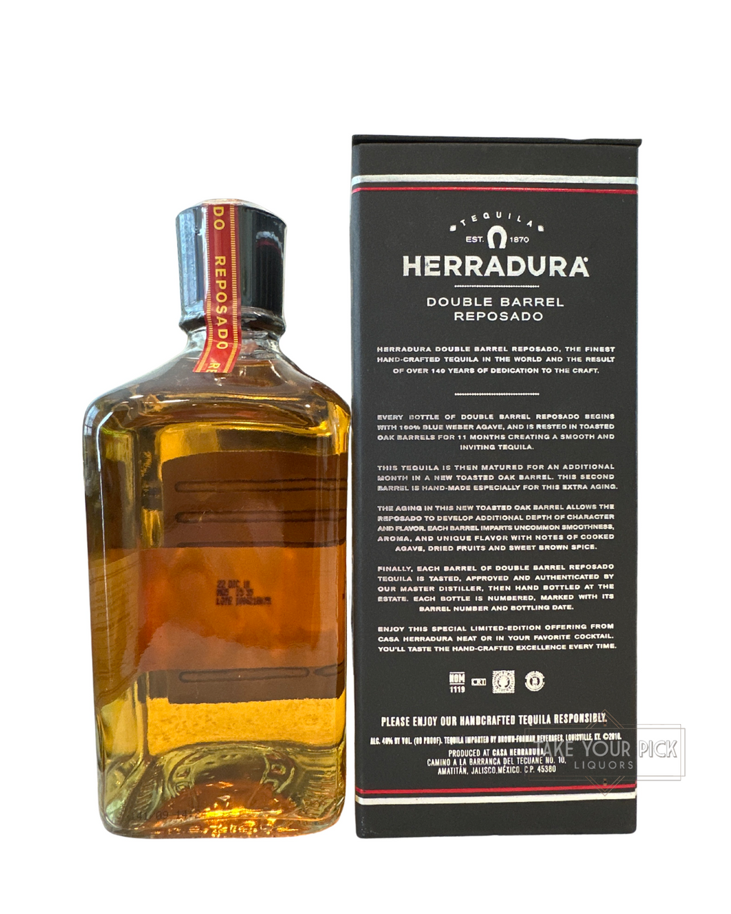 2010 Herradura Double Barrel Reposado Tequila 80 Proof 750ml