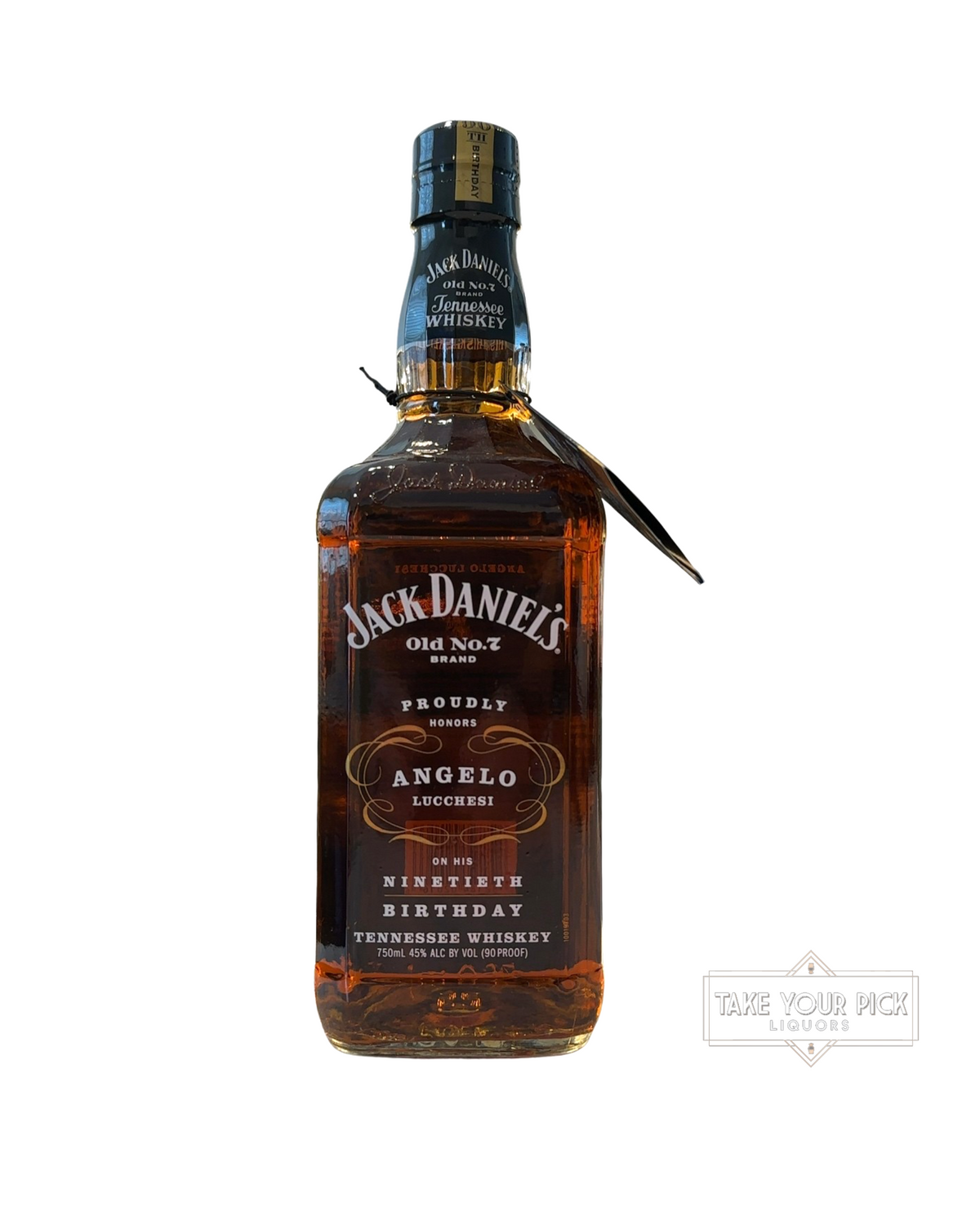 2010 Jack Daniel's Angelo Lucchesi 90th Birthday 90 Proof 750ml