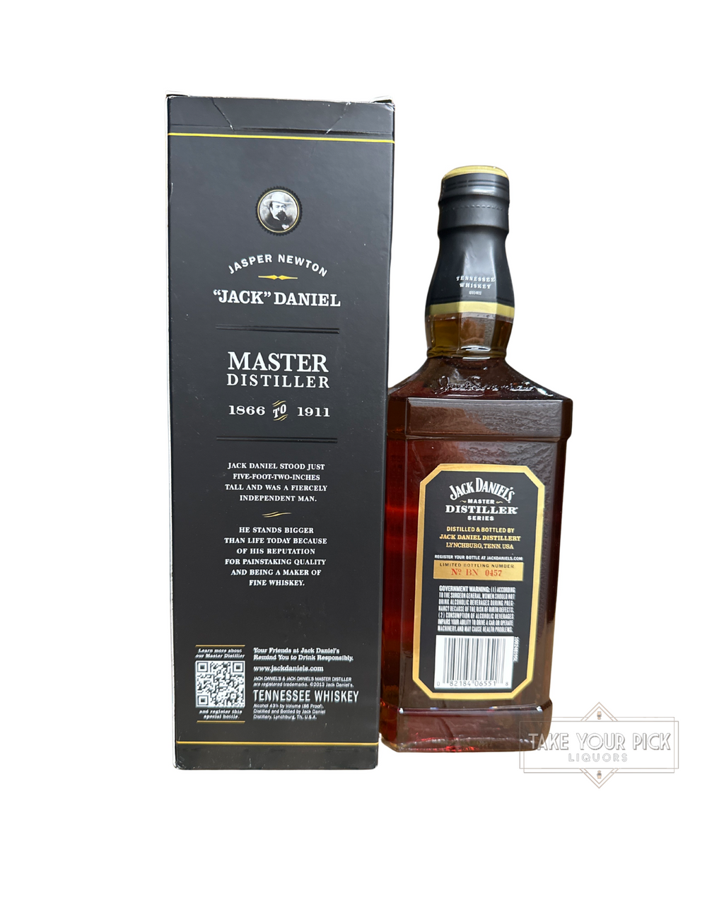 2012 Jack Daniel's Master Distiller Series Limited No. 1 Edition 86 Proof 750ml