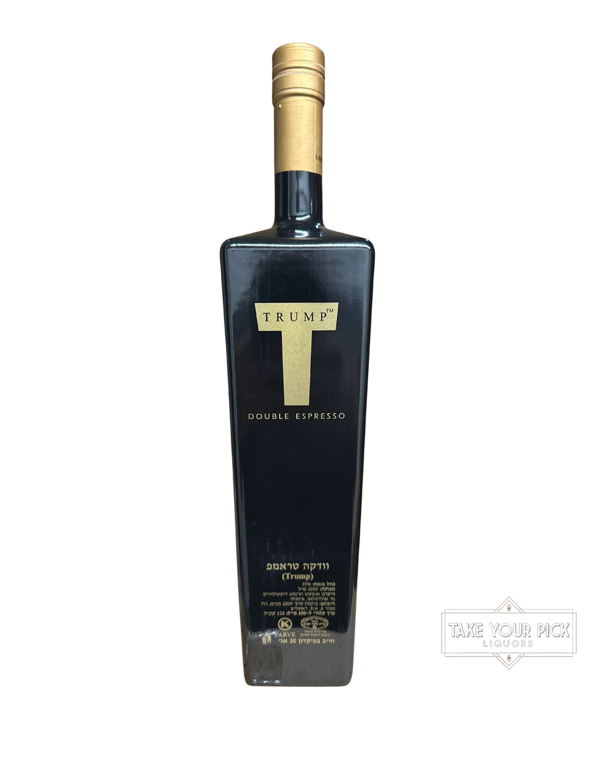 2012 Trump Double Espresso Vodka Israel Release 70 Proof 1000ml