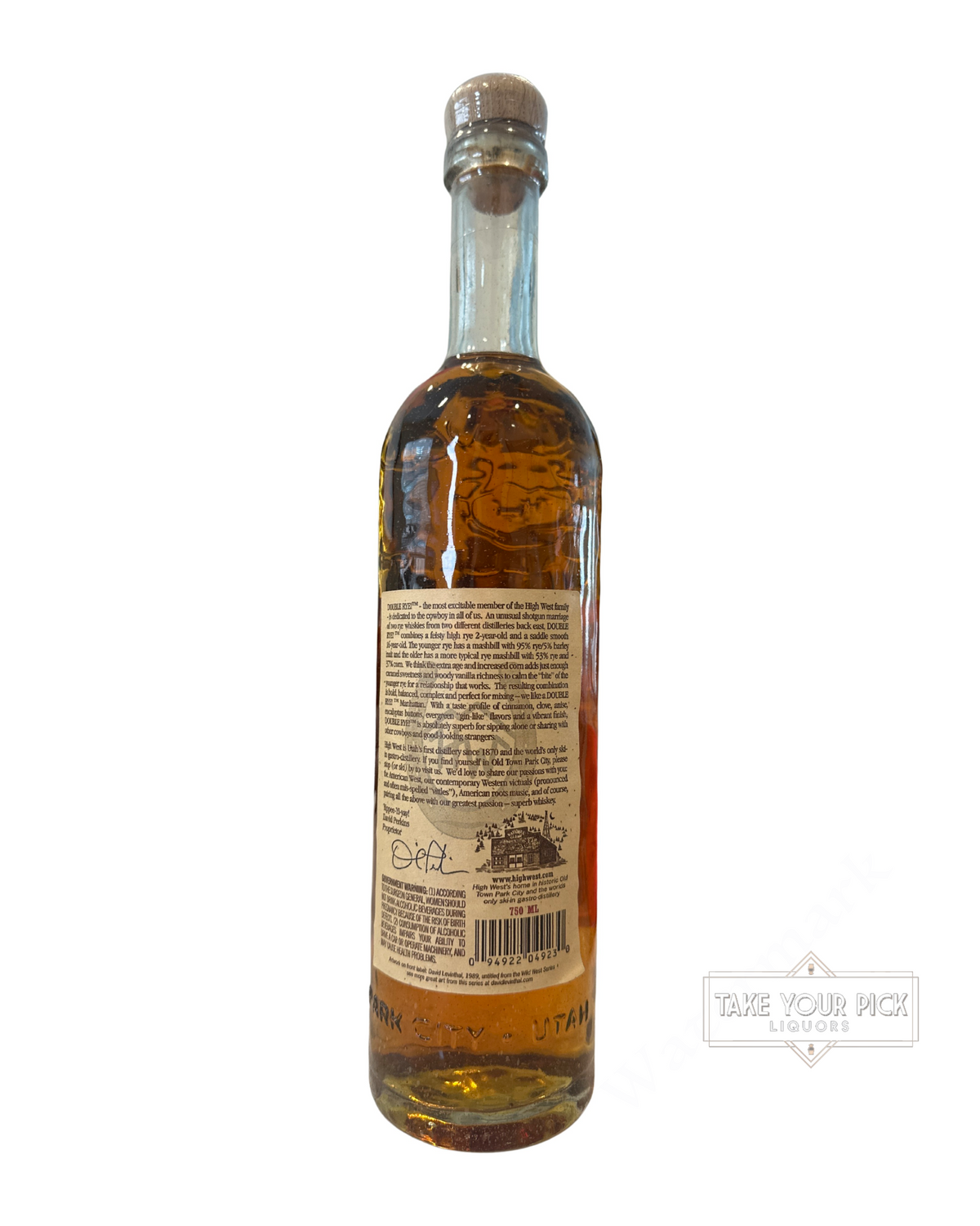 2013 High West Distillery Double Rye! 92 Proof