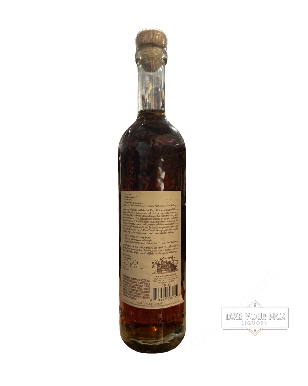 2014 High West Distillery A Midwinter Nights Dram 98.6 Proof 750ml (Act 2)