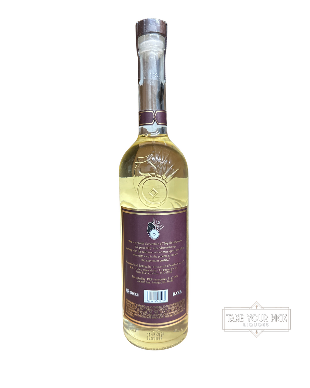 2020 G4 Nom 1579 G4 Añejo Premium Tequila 80 Proof 750ml