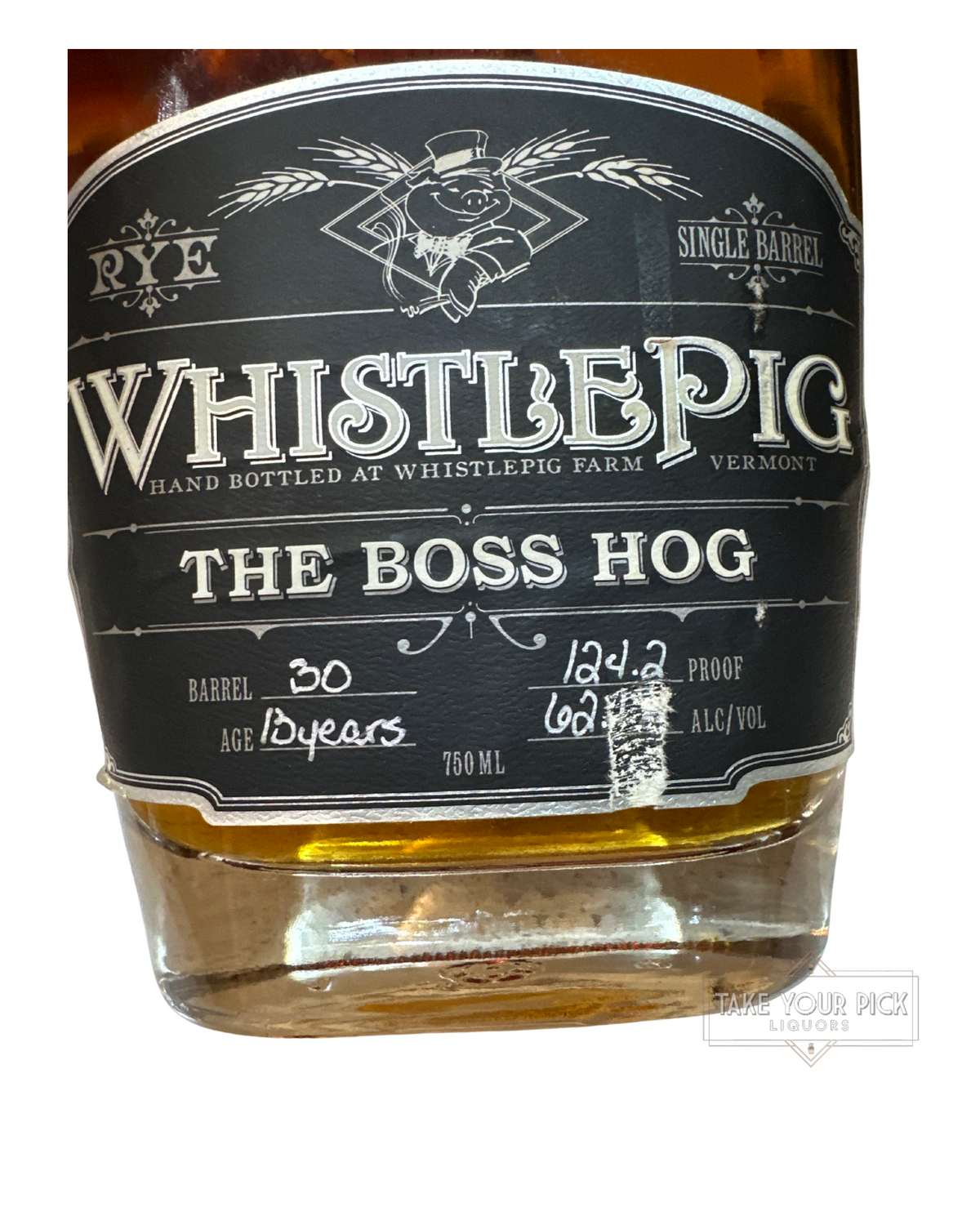 2014 WhistlePig Boss Hog Mortimer Straight Rye Whiskey 124.2 Proof 750ml
