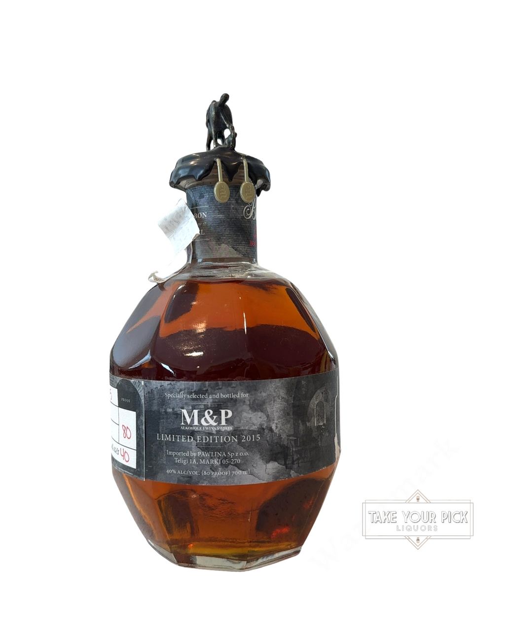 2015 Blantons M&P Poland Festival M&P LIMITED EDITION 80 Proof 700ml