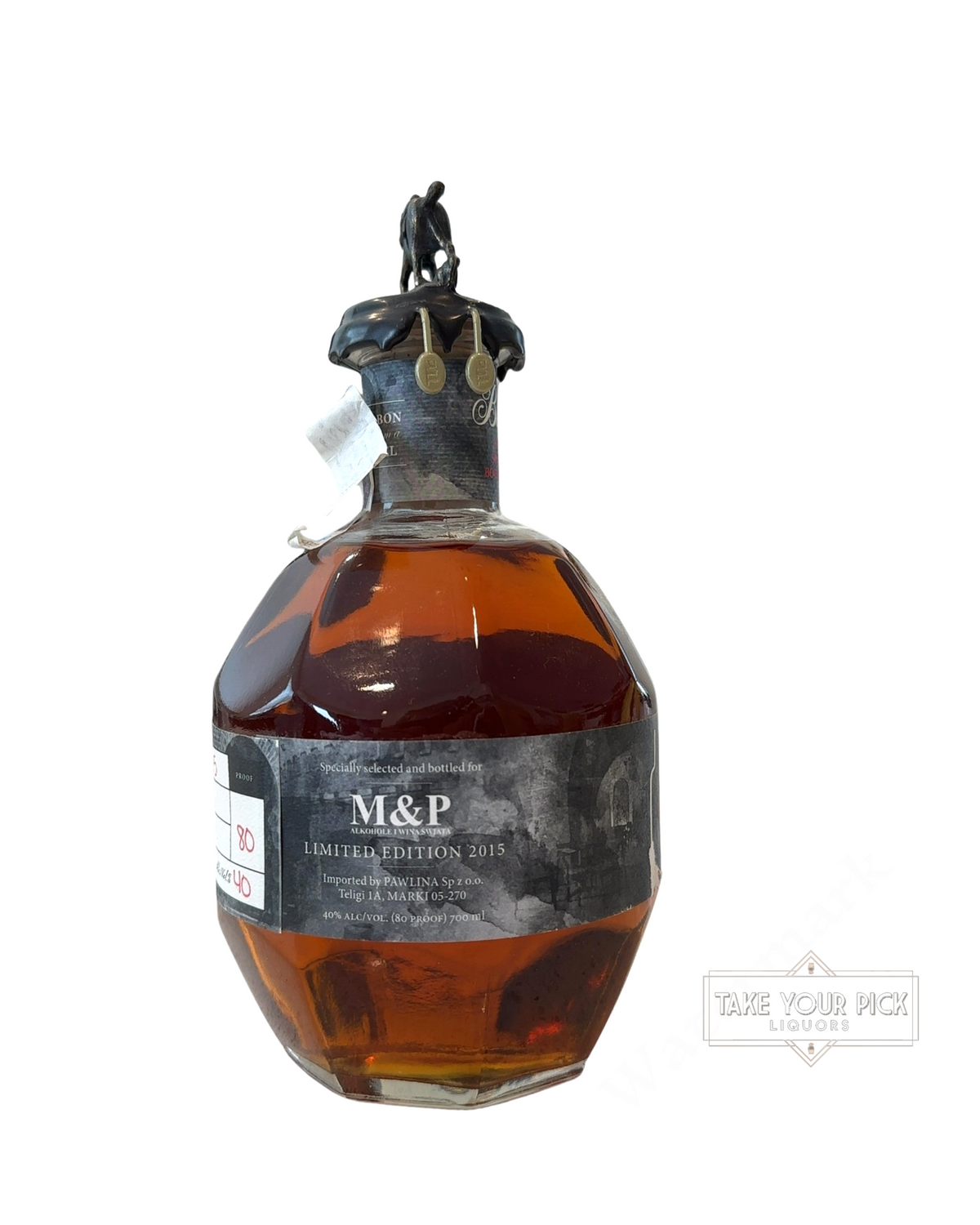 2015 Blantons M&P Poland Festival M&P LIMITED EDITION 80 Proof 700ml