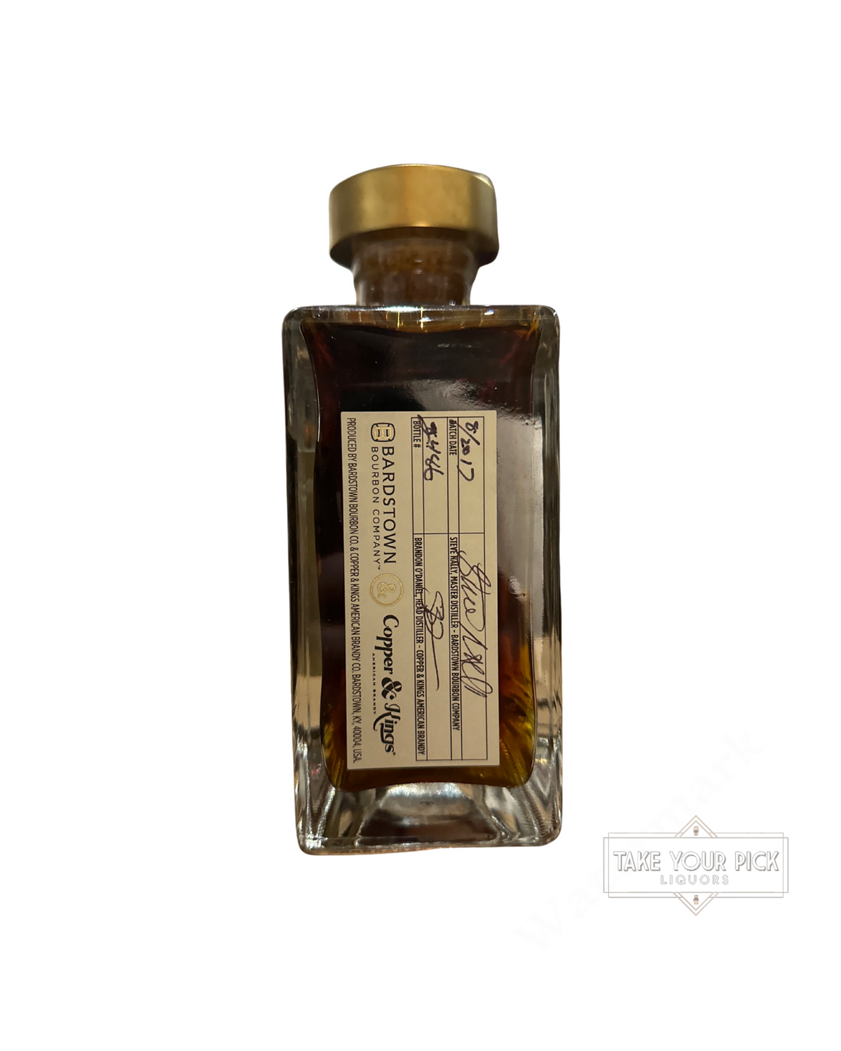 2017 Bardstown Bourbon Co. Copper & Kings COLLABOR&TION Straight Bourbon Whiskey 94 Proof 750ml