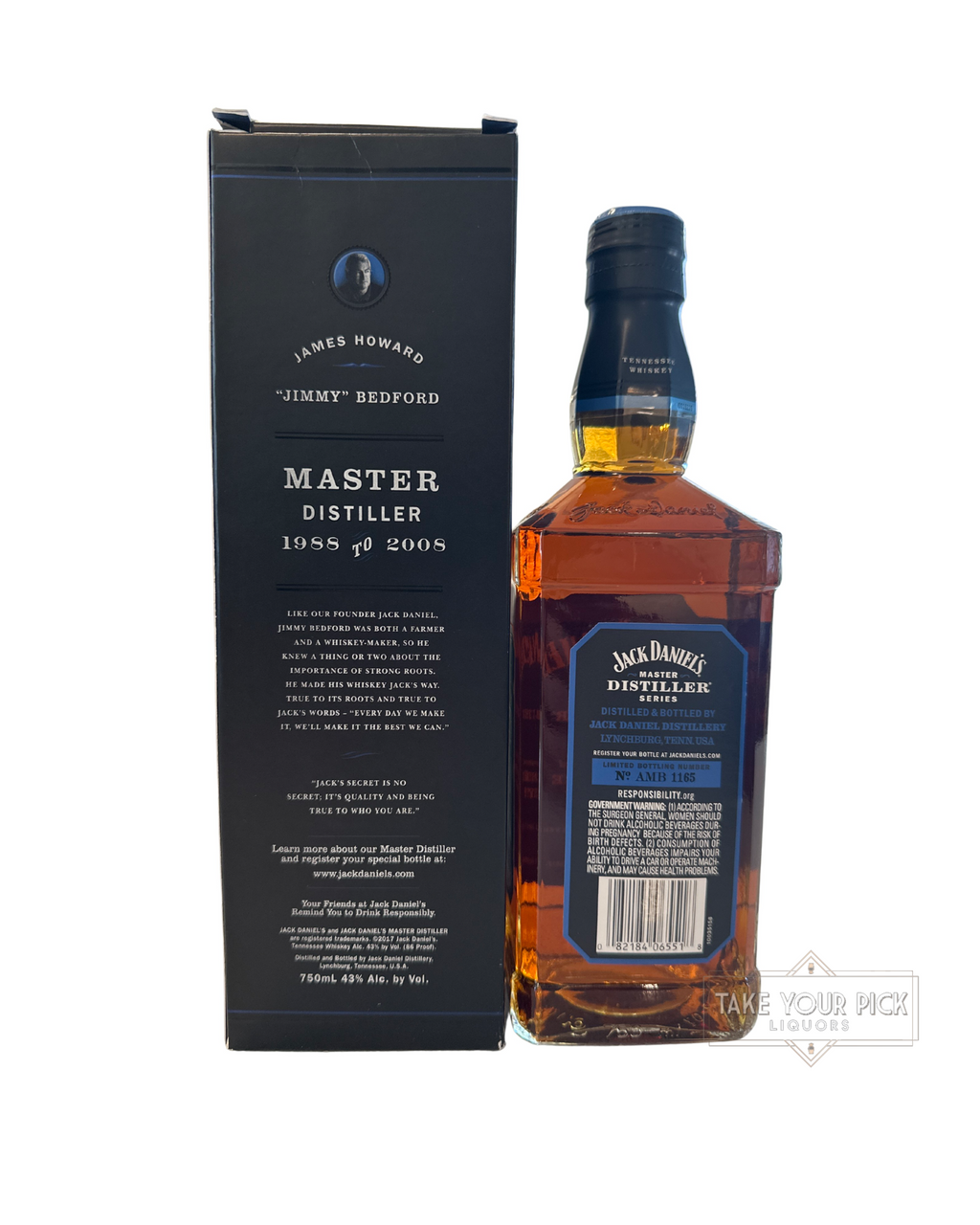 2017 Jack Daniel's Jimmy Bedford Master Distiller Series Limited No. 6 Edition 86 Proof 750ml