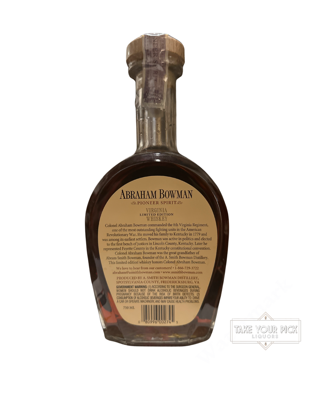 2018 Abraham Bowman Sweet XVI Whiskey 116 Proof