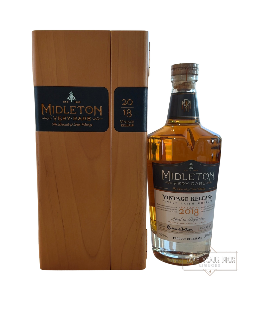 2018 MIDLETON VERY RARE VINTAGE RELEASE 80 Proof 700ml