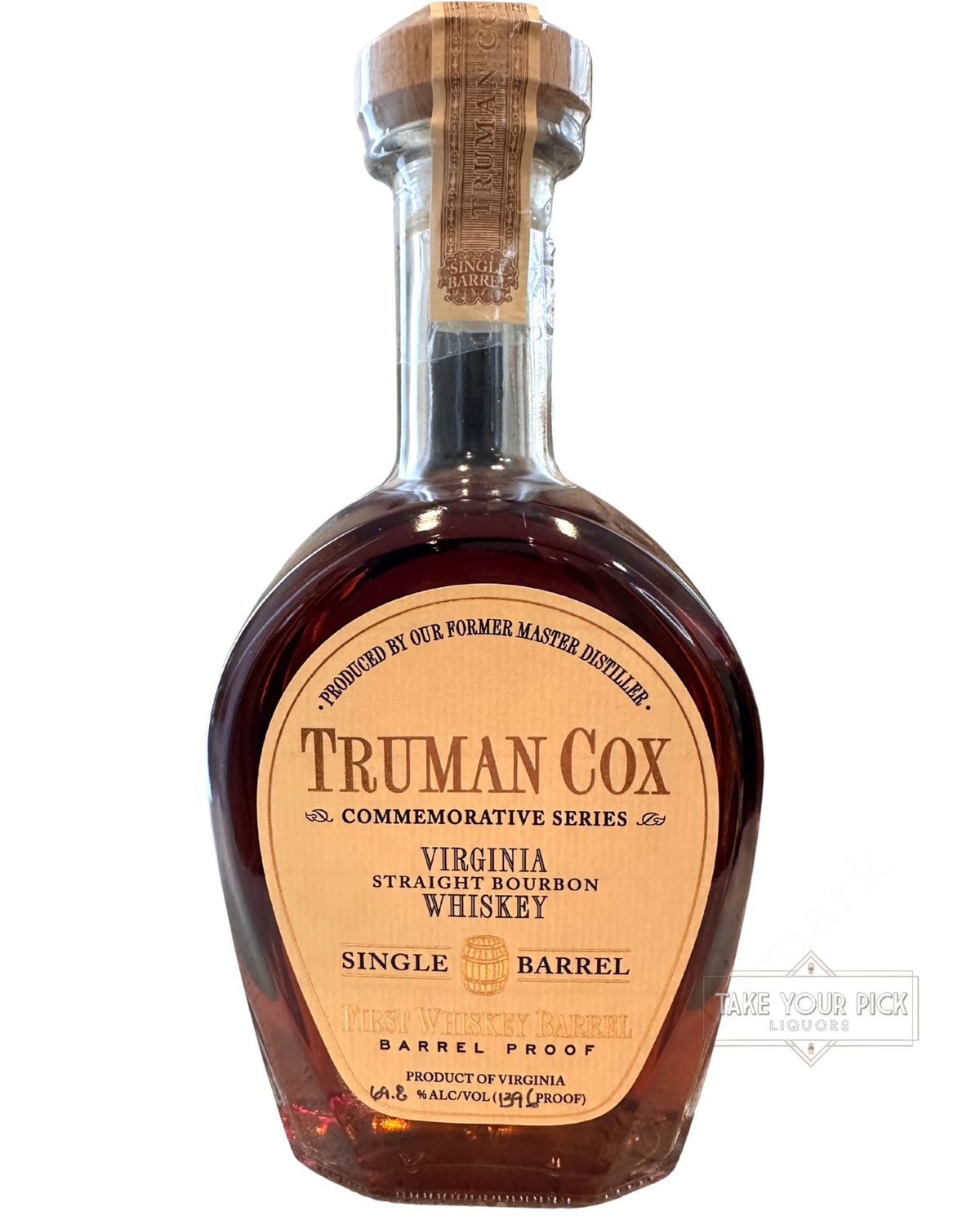 2018 Truman Cox Bowman Commemorative Series Single Barrel 139 Proof