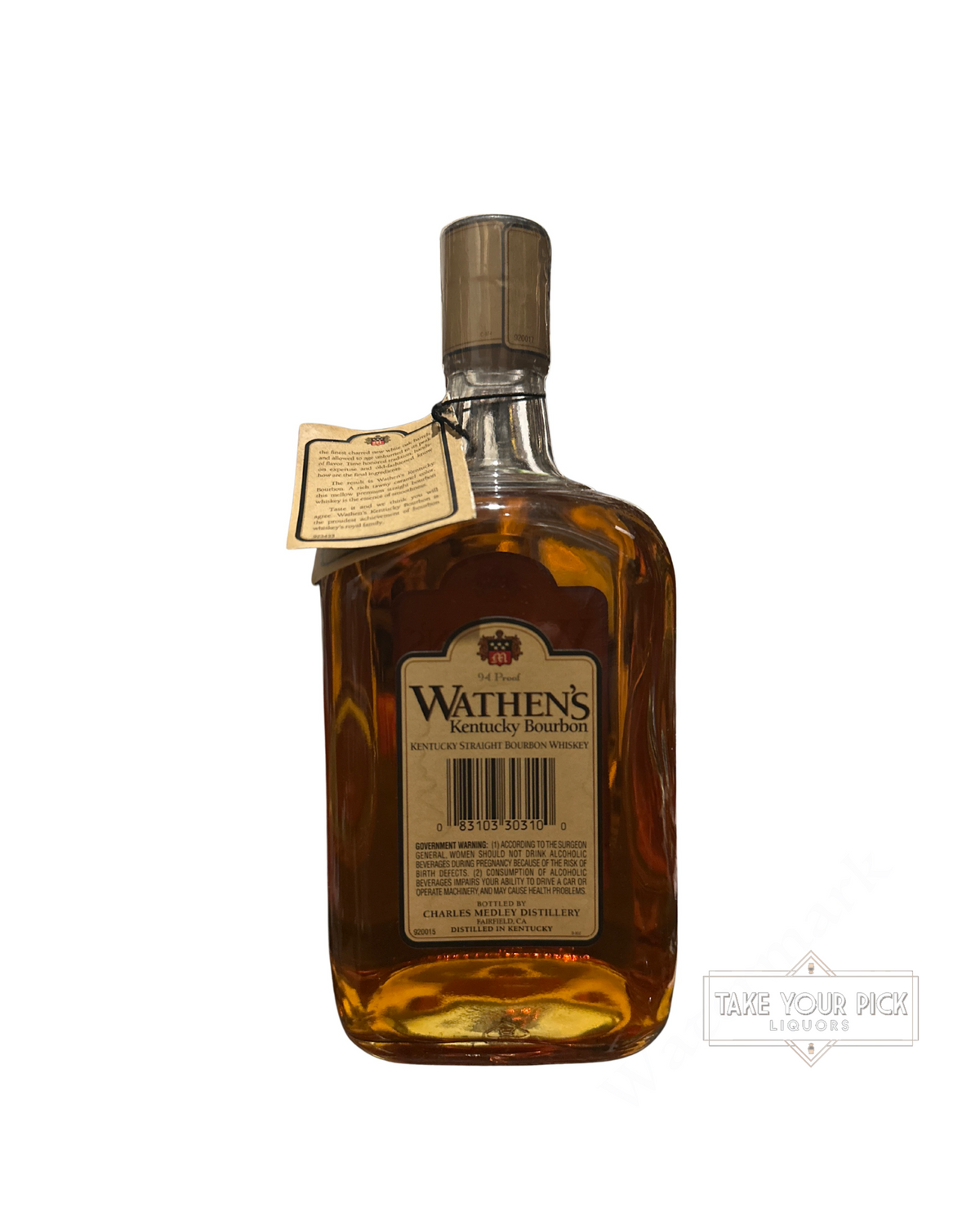 2018 Wathen's Kentucky Bourbon Single Barrel 94 Proof 750ml