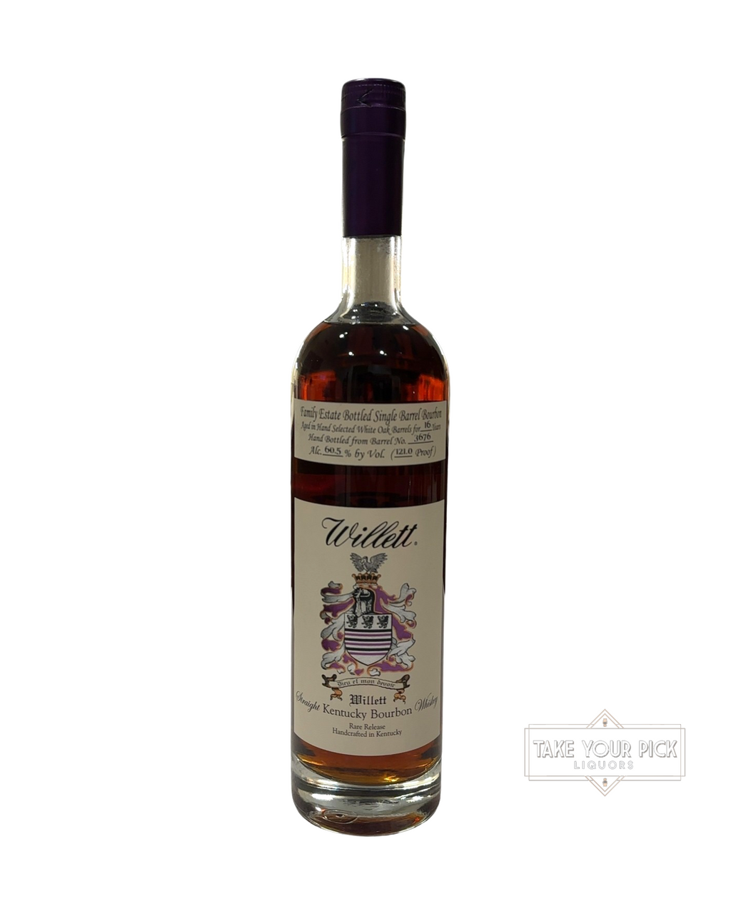 2018 Willett 16 Year Single Barrel Bourbon (Bourbon Bonanza #3676) 121 Proof 750ml