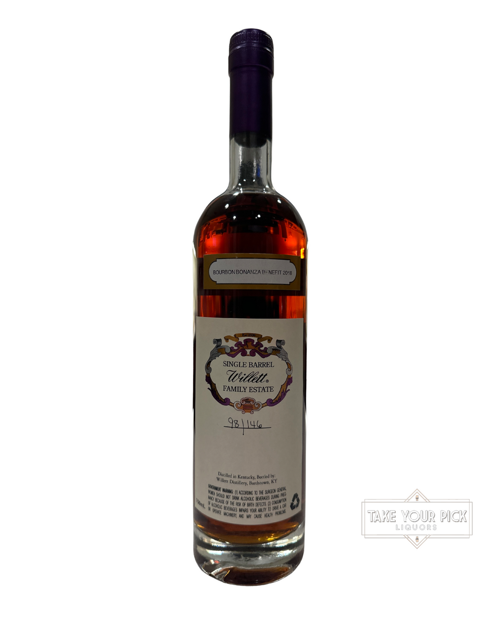 2018 Willett 16 Year Single Barrel Bourbon (Bourbon Bonanza #3676) 121 Proof 750ml