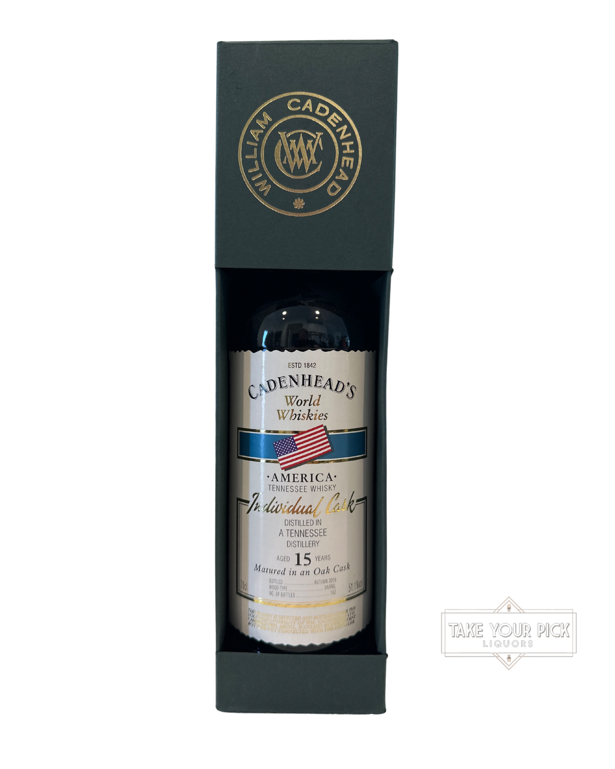 2019 Cadenhead's World Whiskies America Tennessee Whisky Individual Cask 102.2 Proof 700ml