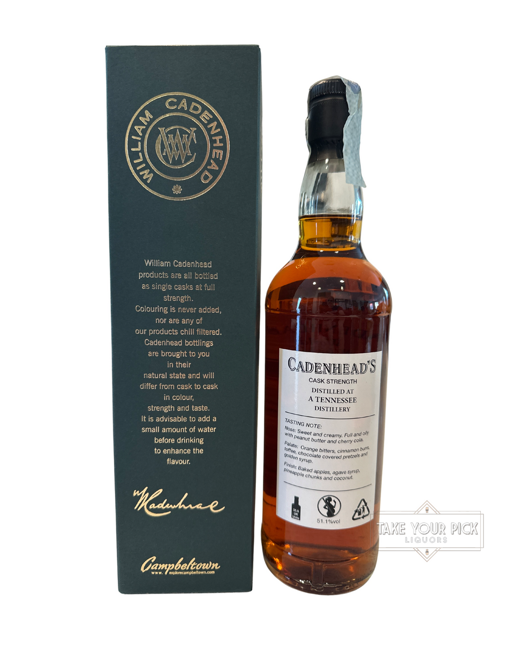 2019 Cadenhead's World Whiskies America Tennessee Whisky Individual Cask 102.2 Proof 700ml