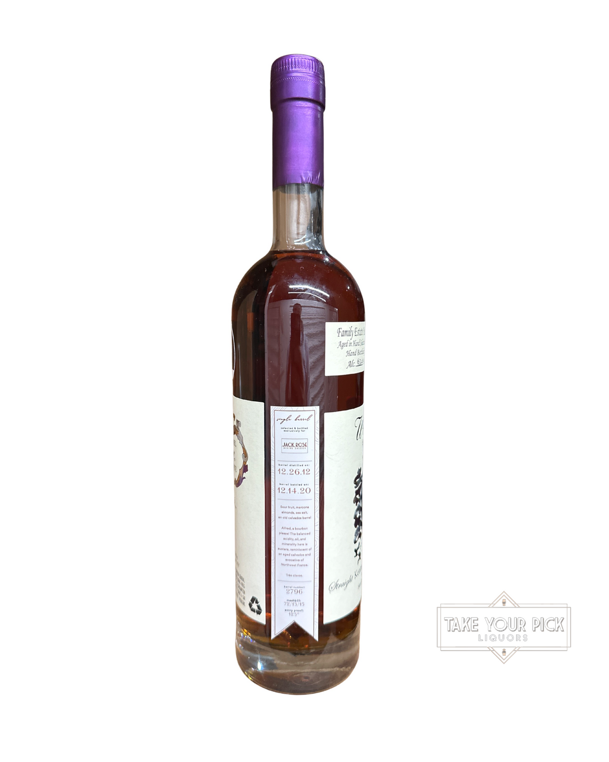 2020 Willett 7 Year Single Barrel Bourbon (Jack Rose Dining Saloon #2796) 126.8 Proof 750ml