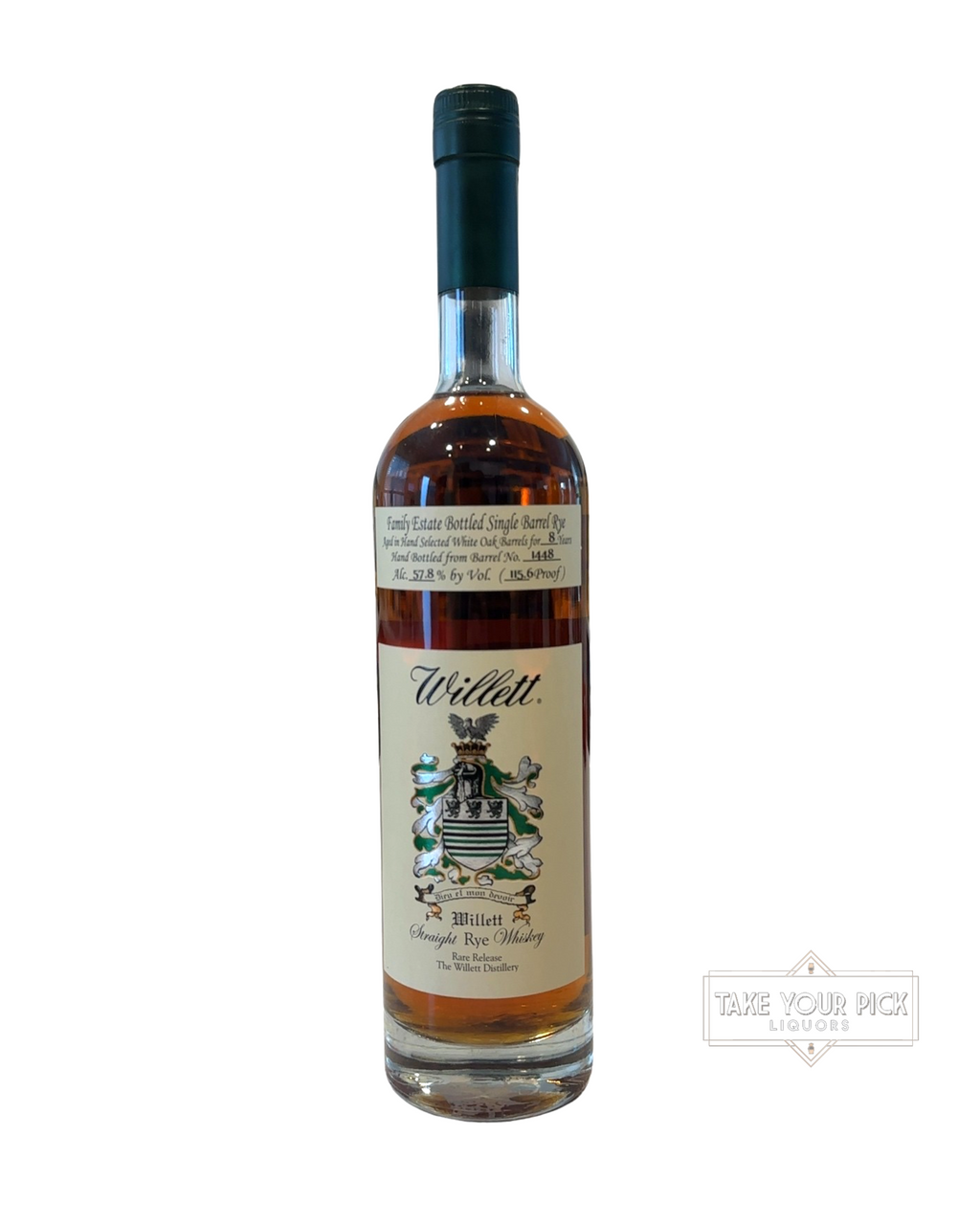 2020 Willett 8 Year Single Barrel Rye (Lion’s Share #1448) 115.6 Proof 750ml