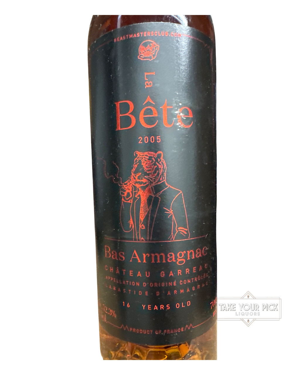 2021 Chateau Garreau La Bete 2005 Bas Armagnac Beastmasters Pick 104.6 Proof 700ml