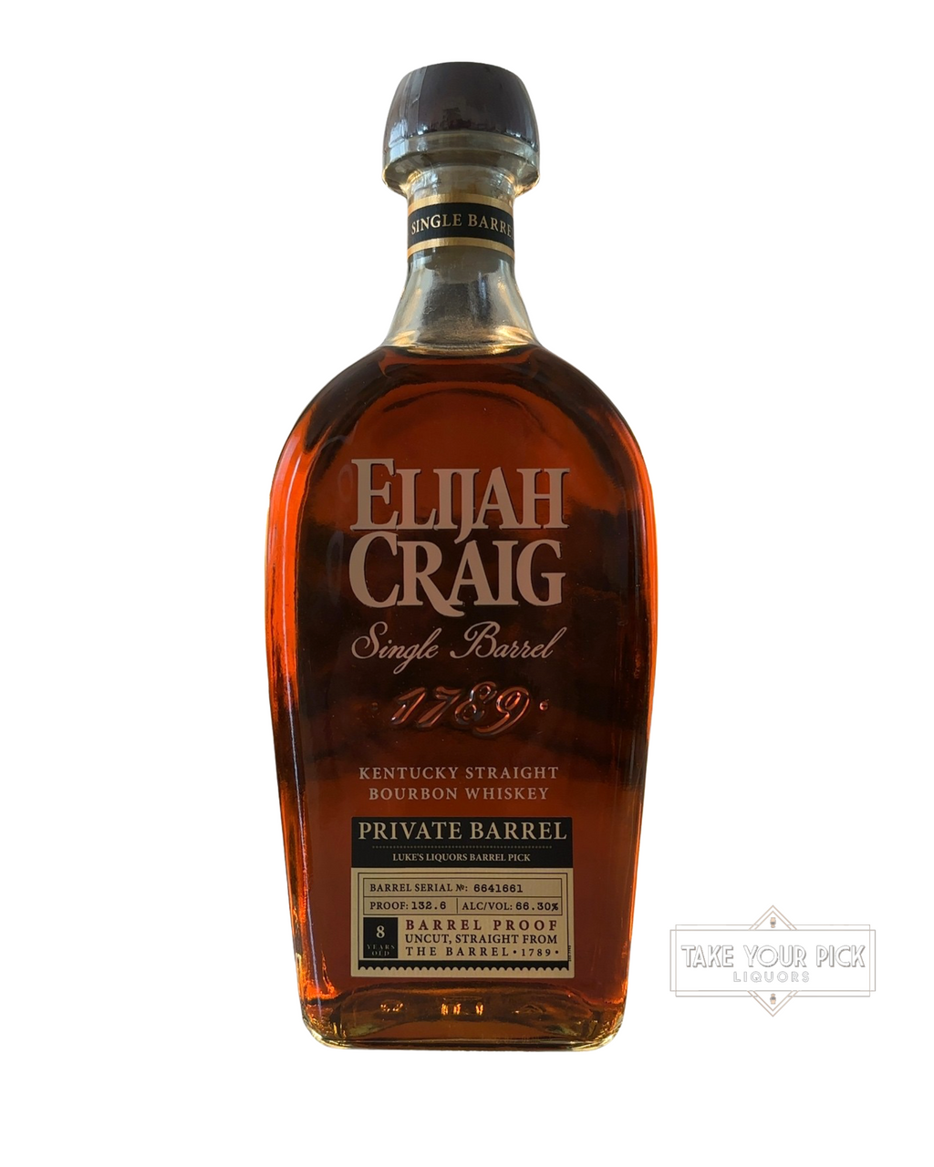 2021 Elijah Craig Luke's Liquors Single Barrel 132.6 Proof 750ml