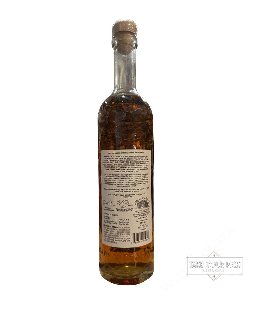 2021 High West Rendezvous Rye 92 Proof 750ml