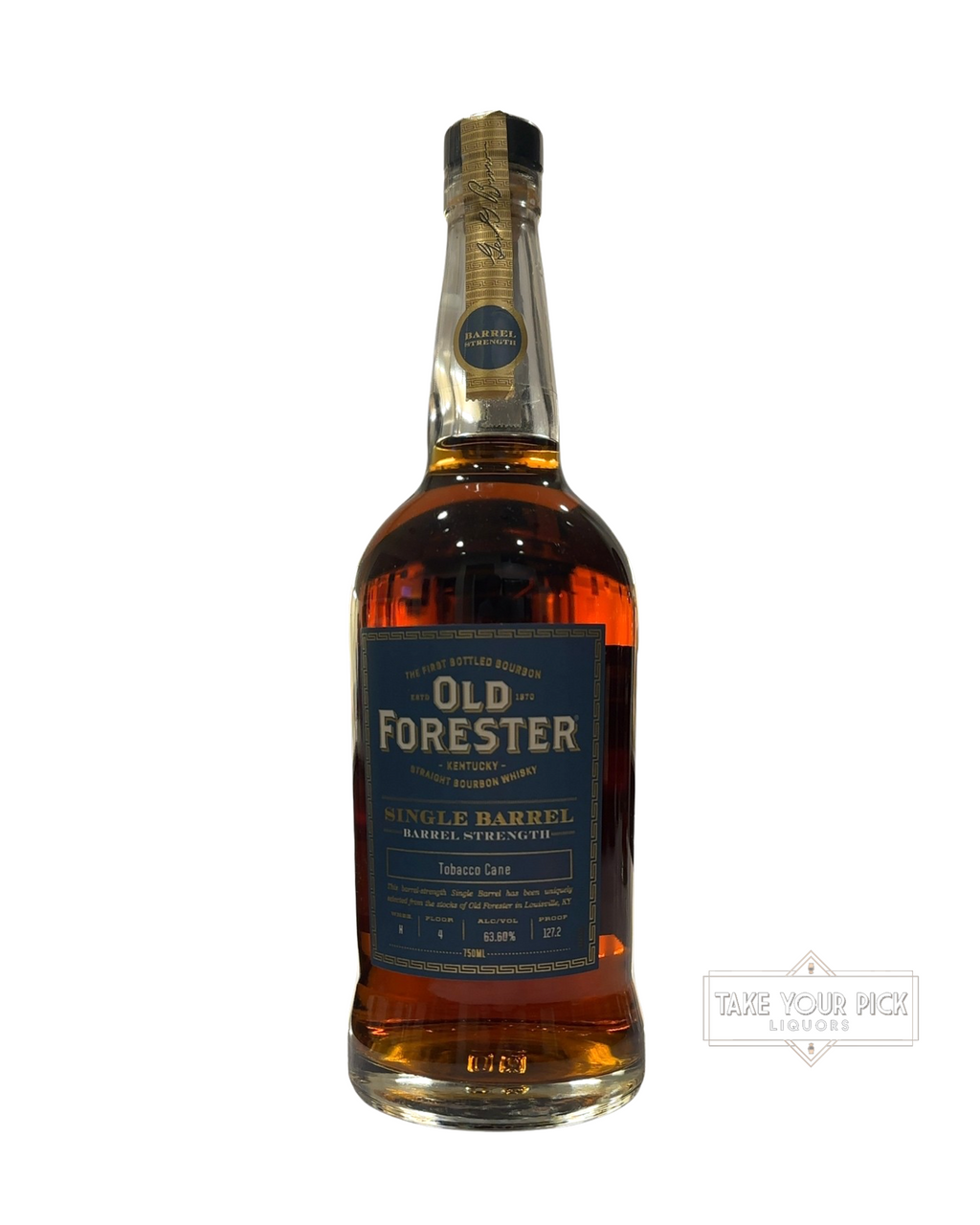 2021 Old Forester Single Barrel Barrel Strength Tobacco Cane 127.2 Proof 750ml