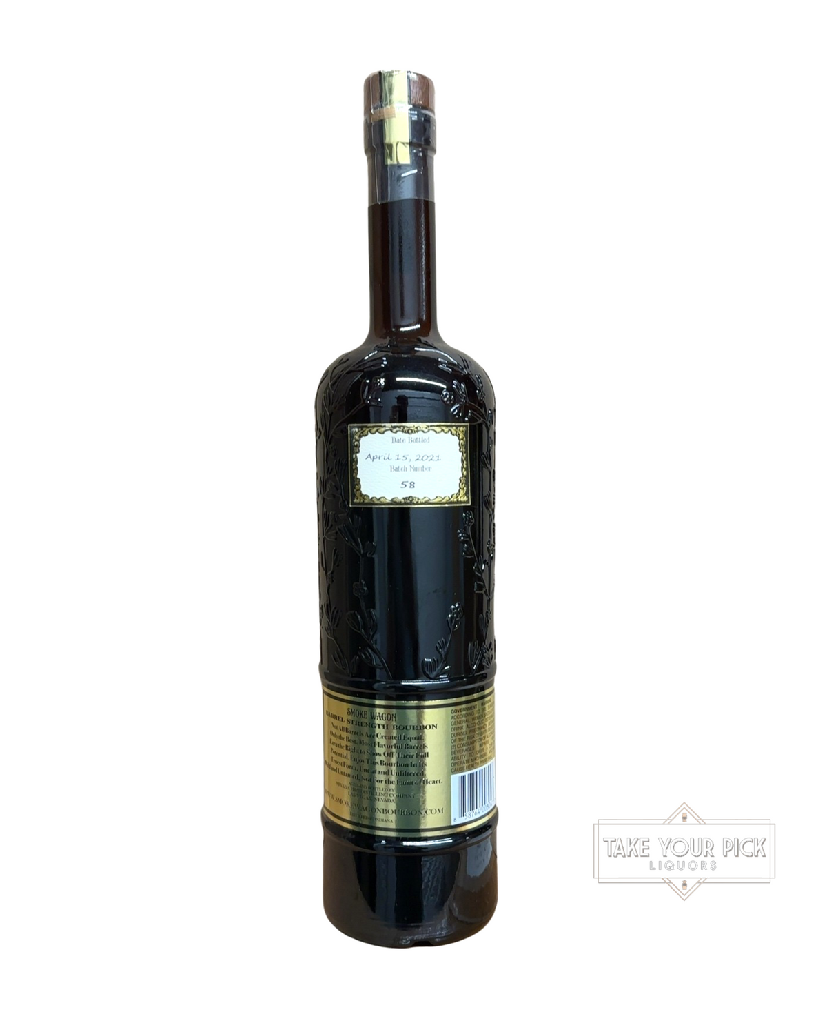2021 SMOKE WAGON BARREL STRENGTH BOURBON 113.96 Proof 750ml (Batch 58)