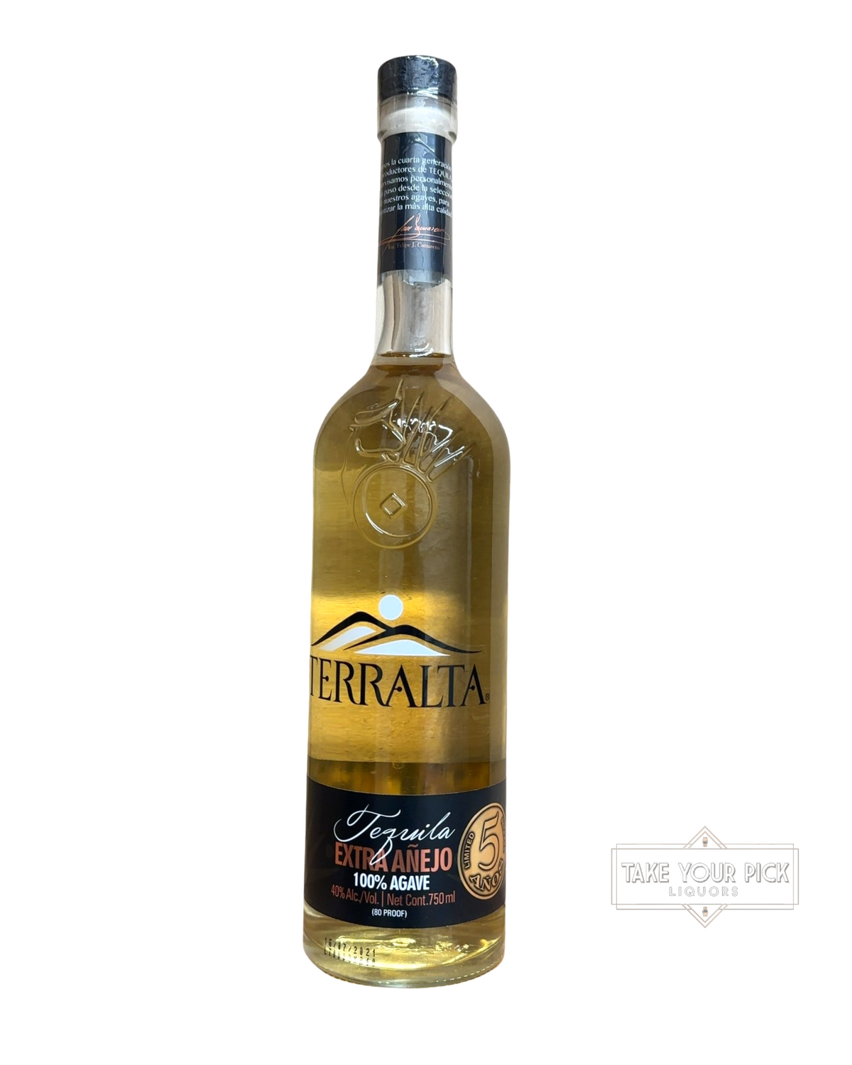 2021 Terralta Tequila Extra Añejo 80 Proof 750ml