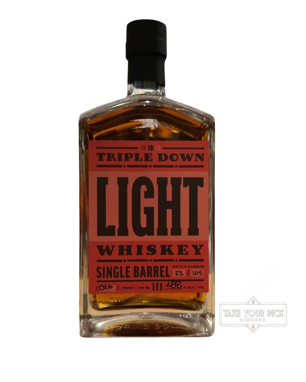 2021 Triple Down Light Whiskey Single Barrel 137.6 Proof