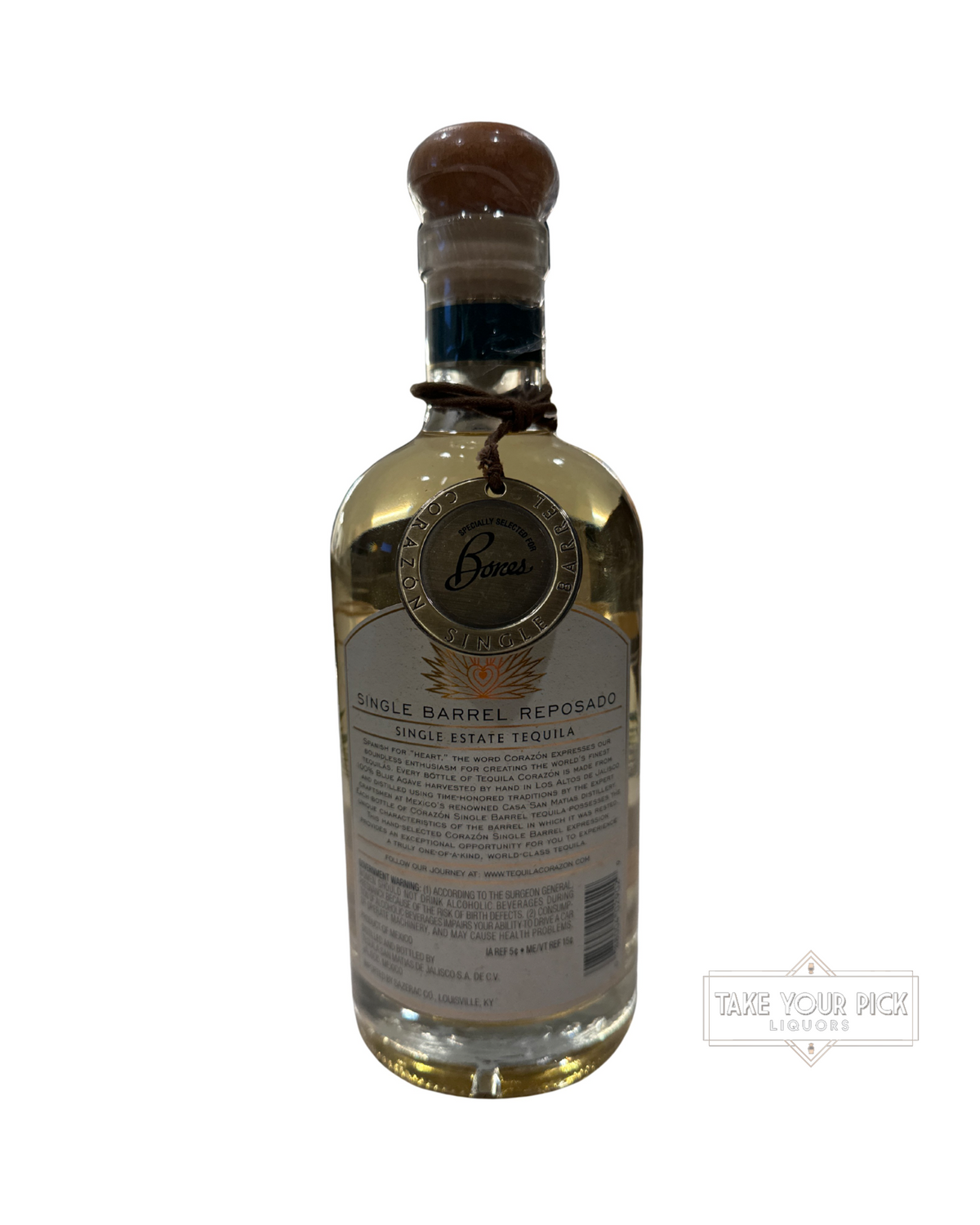 2022 Corazón Single Barrel Reposado 80 Proof 750ml